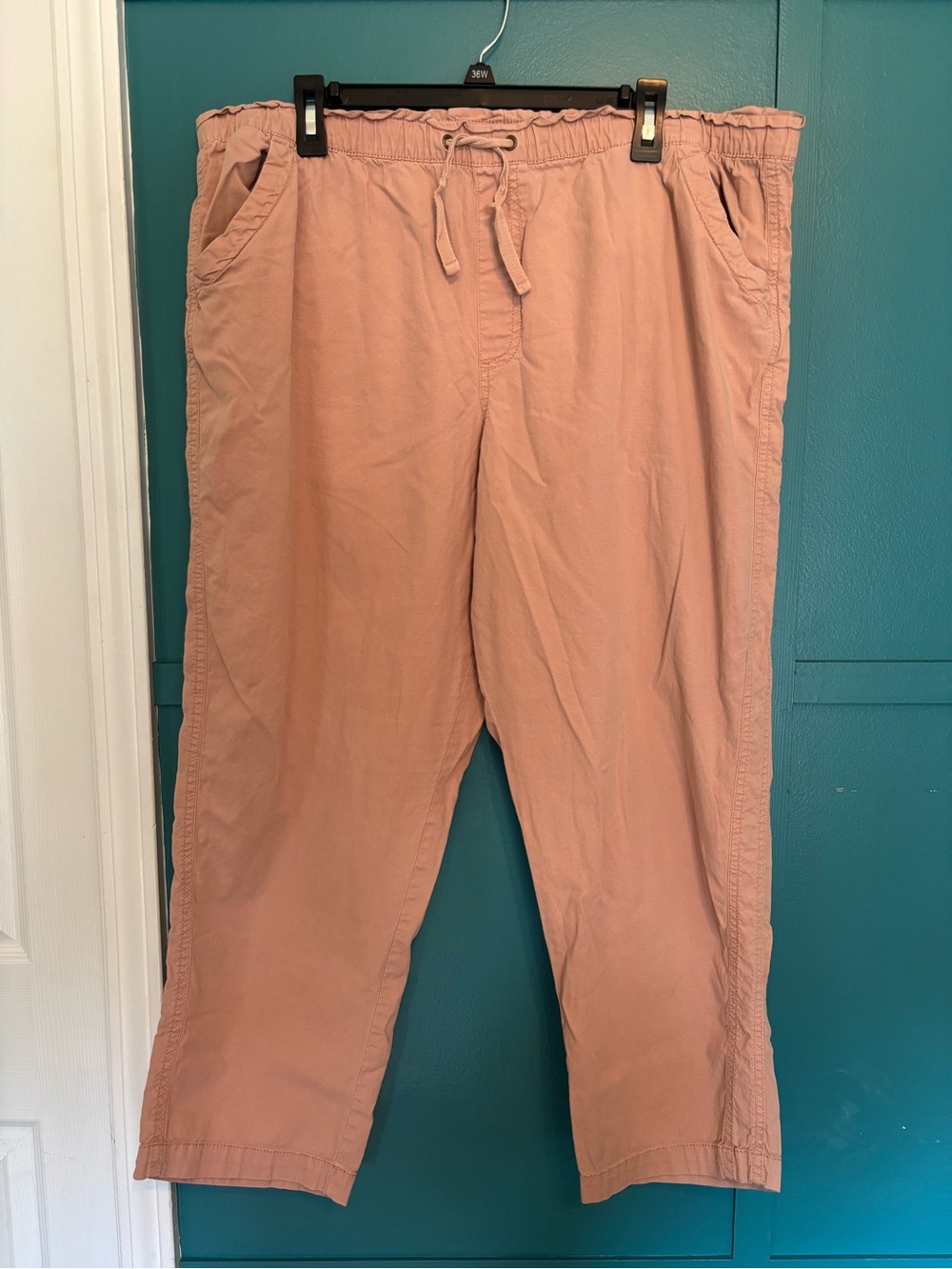 Sonoma Women’s Pink Drawstring Casual Pants Cotton Blend Size XXL